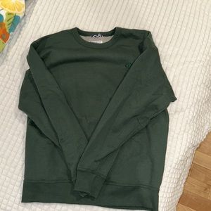 Solid green champion crew neck